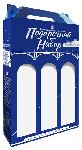 Подарочная упаковка под 3 бутылки "Подарочный набор"